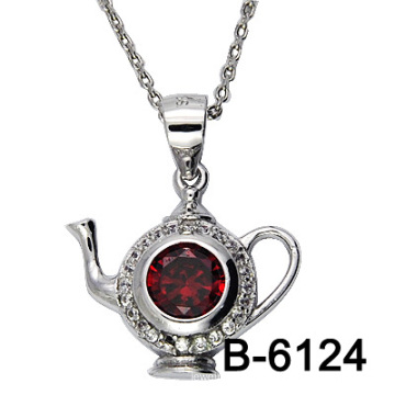 New Designs 925 Sterling Silver Garnet Zircon Pendant